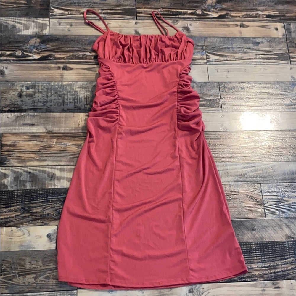 NWT painted Threads pink dress with adjustable straps size large